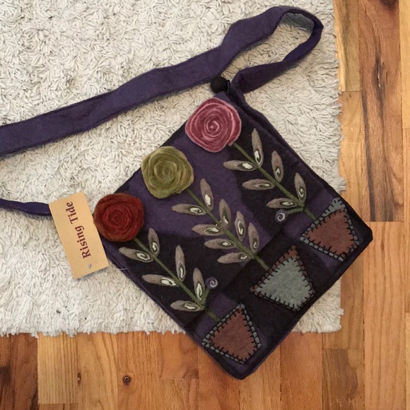 rising tide felted wool purses